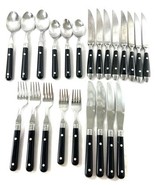 Washington Forge WF MARDI GRAS Black Stainless Flatware Lot of 23 Carniv... - $49.95