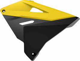 Yellow/Black Restyle Radiator Shrouds For 01-08 Suzuki RM125 RM250 RM 125 250 - £47.03 GBP