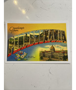 Pennsylvania Vintage-Look Large Letter Postcard 4x6 Unposted - $4.46