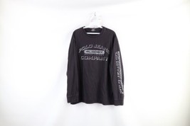 Vintage 90s Ralph Lauren Mens Large Faded Spell Out Shadow Long Sleeve T-Shirt - £33.26 GBP