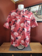 Chaps Classic Outdoor Performance Button- Down Short- Sleeve Hawaiian Sh... - $18.69