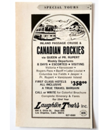 1969 Queen Of Prince Rupert Cruise Ship Advertisement Canadian Rockies G2B - $368.75 MXN