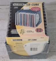 Fellowes CD Cube Storage CD Pack 12 w Empty Jewel Cases 90759 Vtg 2002 NOS - $18.99