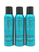 Sexy Hair Healthy Re-Dew Conditioning Dry Oil &amp; Restyler 5.1 oz-Pack of 3 - £39.43 GBP