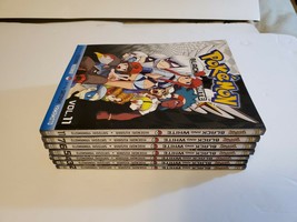 Lot of 7  Pokemon Adventures Black &amp; White Volumes 2-7 &amp; 11 Manga Viz Media VGUC - £22.83 GBP