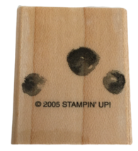 Stampin Up Rubber Stamp Three Smudges Dots Flower Centers Card Making Craft Art - £2.34 GBP