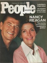 People Weekly Magazine February 23 1976 Ronald &amp; Nancy Reagan - $29.69