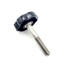 M8 x 50mm Thumb Screw Bolts Black Round Clamping Knob Stainless Steel 4 ... - $16.13