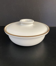 MCM California Heath Pottery/Ceramics ~ White / Tan ~ 1 1/2 Qt Covered C... - £100.06 GBP