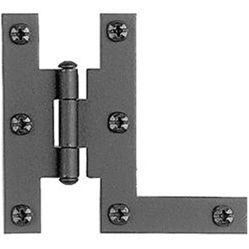 Pair of Forged Iron&quot;H - L&quot; Style Cabinet Hinges - 3&quot; H X 3 5/16&quot; W - $22.94