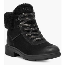 UGG Australia Boots Harrison Cozy 10 Lug Lace-Up Waterproof Outdoor Sued... - £103.65 GBP