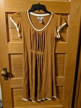 Catwalk Studio Shirt Dress Size S Brown T-shirt Modest Womens - $12.99