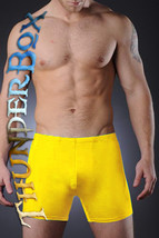 ThunderBox Nylon Spandex Bright Yellow Pouch Shorts S, M, L, XL - £18.68 GBP