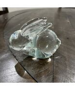 Paperweight Bunny Rabbit  BALOS Hand Blown Glass Sticker - $363.49 MXN