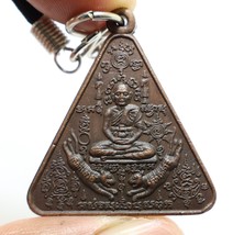 PHRA LP KONG MAGIC TIGER YANT TRIANGLE COIN  1981 THAI AMULET RICH LUCKY... - £50.23 GBP