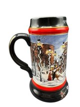 Budweiser Stein 1992 Beer Mug Bud Holiday Christmas - $22.00
