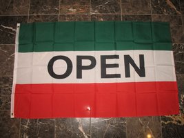 3x5 Open Flag Italy Mexico Green White Red Open Flag 3&#39;x5&#39; Banner Grommets Vivid - £3.64 GBP