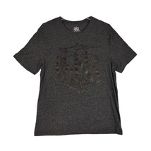 ROCK &amp; REPUBLIC Men&#39;s L T-Shirt, Black Logo, Charcoal Gray Streetwear Grunge - £15.15 GBP