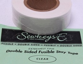Clear - 1&quot; Double Sided Fusible Stay Tape - Sold By The 25 Yard Roll M49... - £26.00 GBP