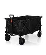 Black Extra Large Beach Utility Wagon Foldable Portable - $249.97