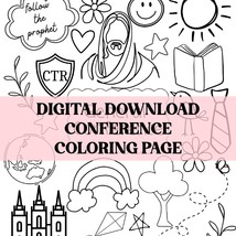 General Conference Coloring Page: Kids Activity (Digital Download) - $3.00