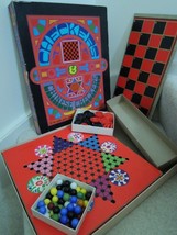 Checkers + Chinese Checkers + Chess + 5 Other Games Whitman Board Game Box - Vtg - £54.21 GBP