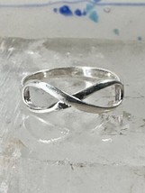 Infinity ring figure 8 band size 6.25 sterling silver women girls - $27.72