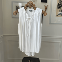 Stitch Fix Market &amp; Spruce Sleeveless Peasant Blouse Dandelion Fluff Jac... - $337.22 MXN