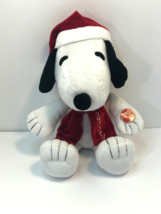 Dan Dee Collector&#39;s Choice Snoopy Winter Holiday Christmas Plush Stuffed Animal - $12.86