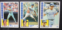 1984 Topps Traded Los Angeles Dodgers Team Set of 3 Baseball Cards - £1.37 GBP