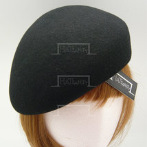 HATsanity Women&#39;s Retro Wool Felt Soft Cadet Pillbox Hat - Black - £22.37 GBP