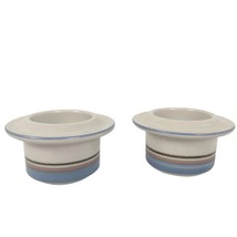 Arabia Finland UHTUA Set of 2 Egg Cups Vintage 80s Stoneware Inkeri Leiv... - $24.19