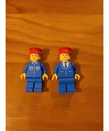 VTG Retro 1980s Construction And Pilot Lego Minifigures With Hats - $14.83