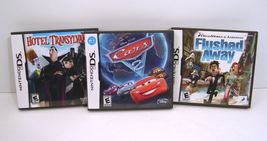 Nintendo DS Flushed Away, CARS 2, Hotel Transylvania Games Lot Complete - £14.34 GBP