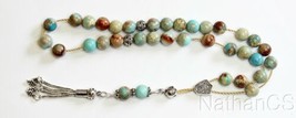 Greek Komboloi VARISCITE and Sterling Silver - Worry Beads - £116.96 GBP