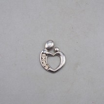 GC Firmato Argento Sterling .925 Pendente con Diamante - £54.51 GBP