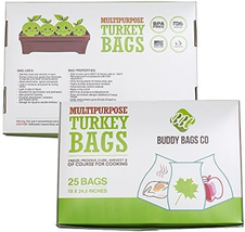 Multipurpose Turkey Oven Bags - Made in USA - 19&quot; X 24.5&quot; - 25 Pa - £25.35 GBP