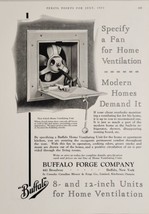 1931 Print Ad Buffalo Forge Co. Fans for Home Ventilation Made in Buffal... - £17.56 GBP