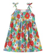 Tutu and Lulu Red &amp; Blue Big Floral Shoulder-Tie Shift Dress (3-4 Years ... - $12.54