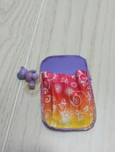 Fisher Price Loving Family Dollhouse child kid sleeping bag  purple tedd... - $7.91