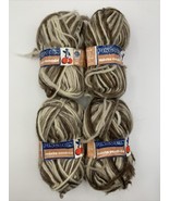 4 Skeins Pingouin meche cendree Yarn - 100% Pure New Wool 100g 110 yards... - £22.25 GBP