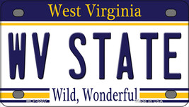 West Virginia State Novelty Mini Metal License Plate Tag - £11.92 GBP