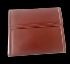 Samsonite Leather Portfolio Legal Pad Folio Burgundy Red Attache Briefba... - £44.84 GBP