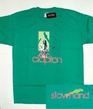 Eric Clapton Slow Hand Photorealistic Green Hot Topic Large T-SHIRT New - £24.79 GBP