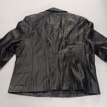 Junction West RN#92608 Women's Black Leather Buttons Jacket Size Large image 15