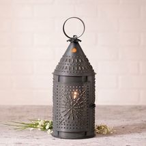 15-inch Revere Lantern in Kettle Black Tin image 2