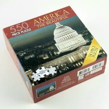 550 Piece Puzzle US Capital Building America The Beautiful Patriotic USA 18 x 24 image 2
