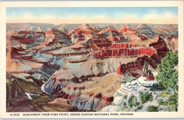 Pima Point from Northwest Grand Canyon Park Arizona Fred Harvey Postcard - £7.72 GBP