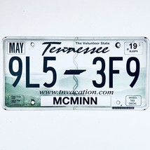 2019 United States Tennessee McMinn County Passenger License Plate 9L5 3F9 - £13.28 GBP