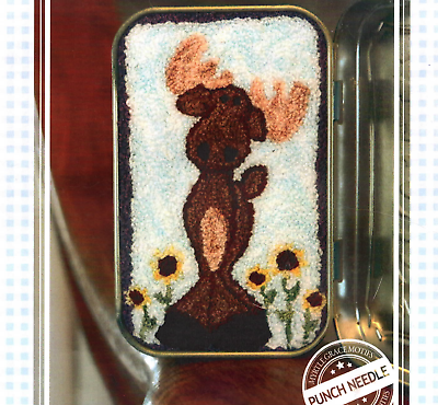 Mavis the Merry Moose Punch Needle Pattern Myrtle Grace Motifs Punchneedle - $18.74